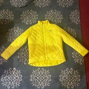 Nike puffer jacket. Yellow Oregon color way. Size L 12-14 womens.